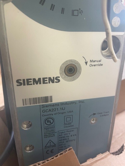 Siemens GCA221.1U OpenAir Actuator