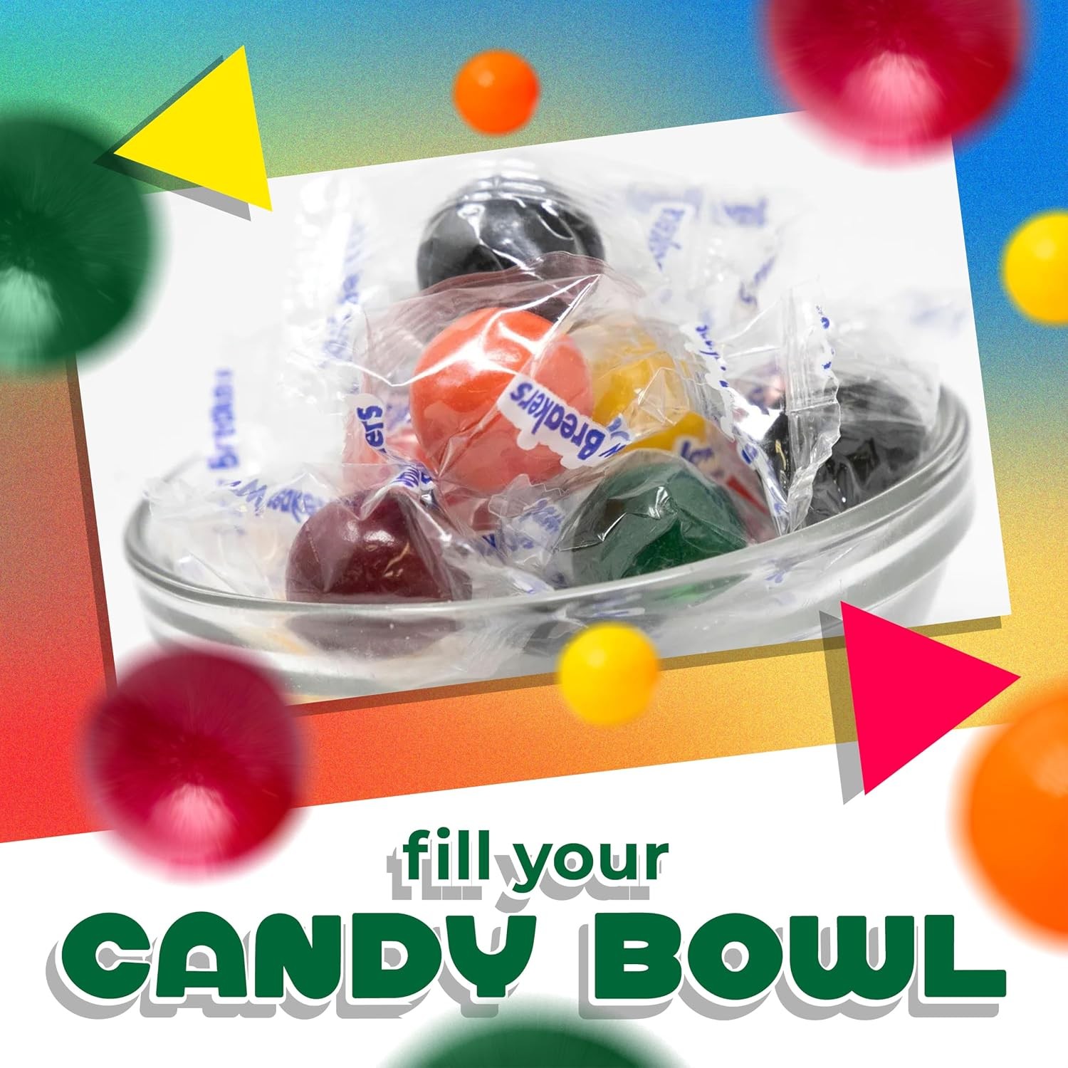 Jawbreakers Hard Candy | 2 Pound Bag - Approx. 150 Count | Individually Wrapped