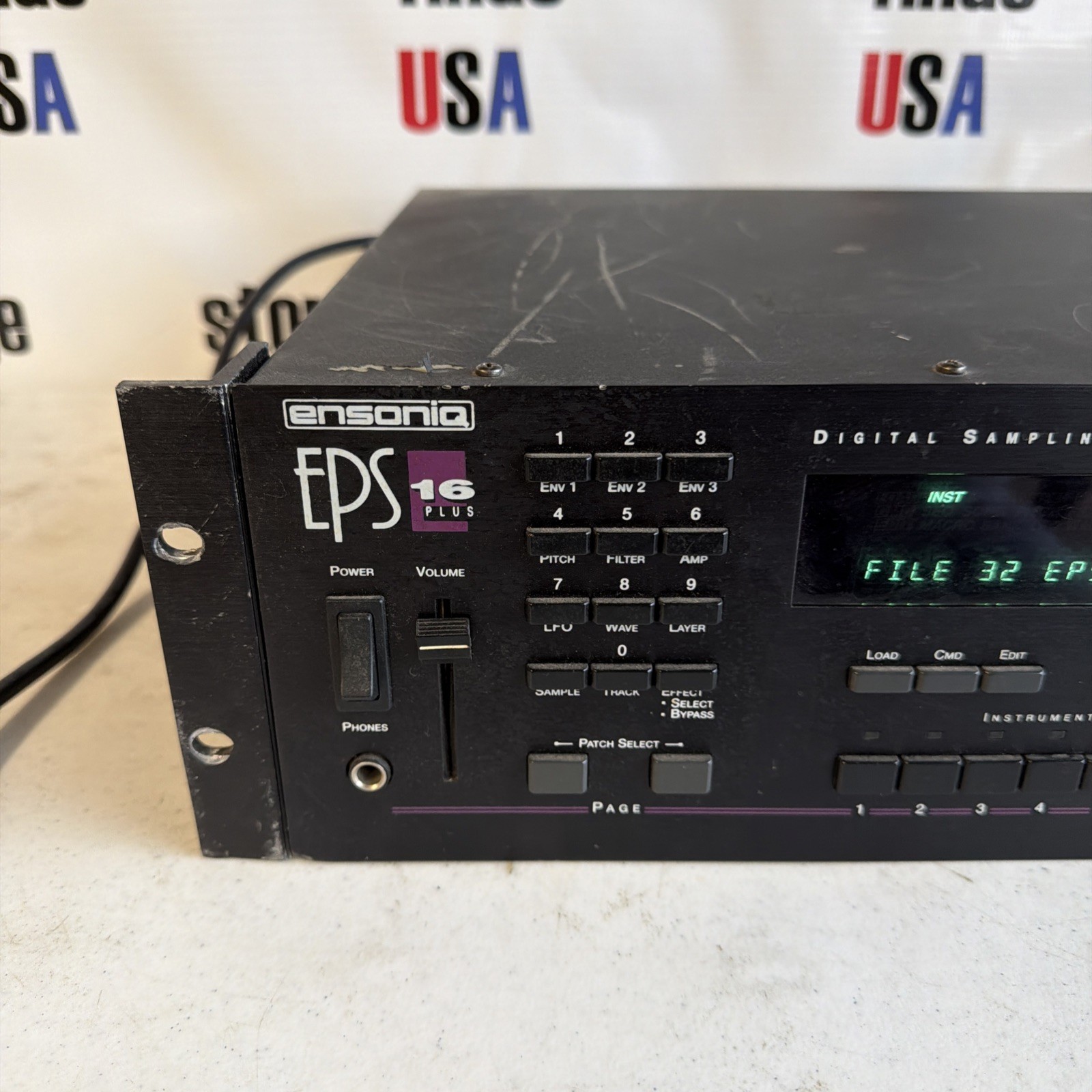 Ensoniq EPS16 PLUS Rack Sampler EX Memory /SCSI / 220volt