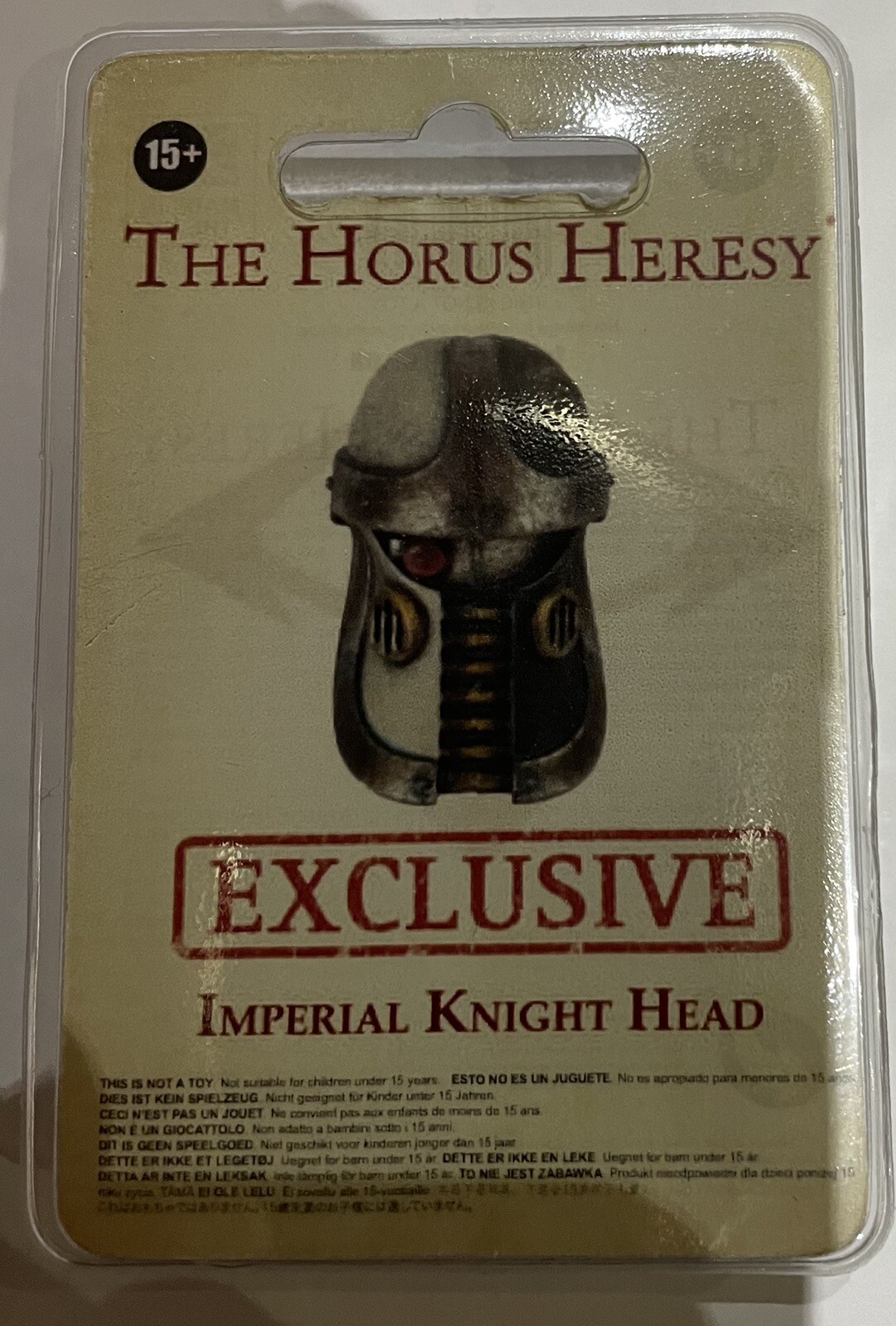 The Horus Heresy Imperial Knight Head EXCLUSIVE Forgeworld Warhammer World