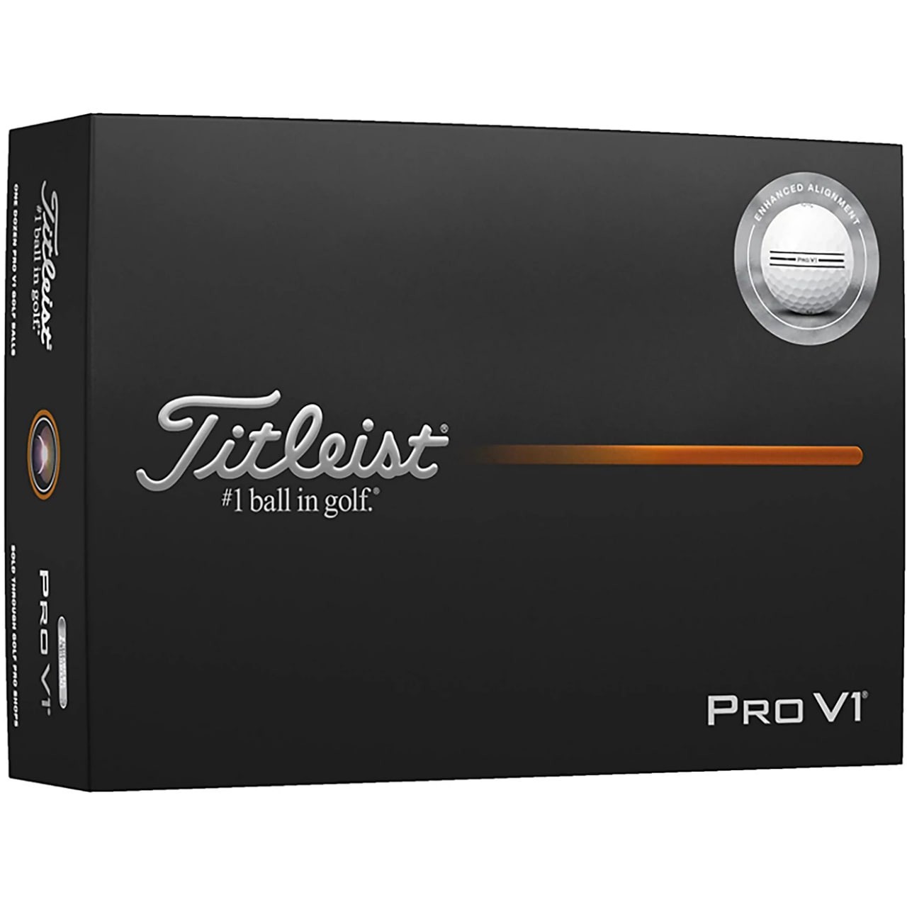 Titleist 2025 Pro V1 Enhanced Alignment Golf Balls 12-Pack