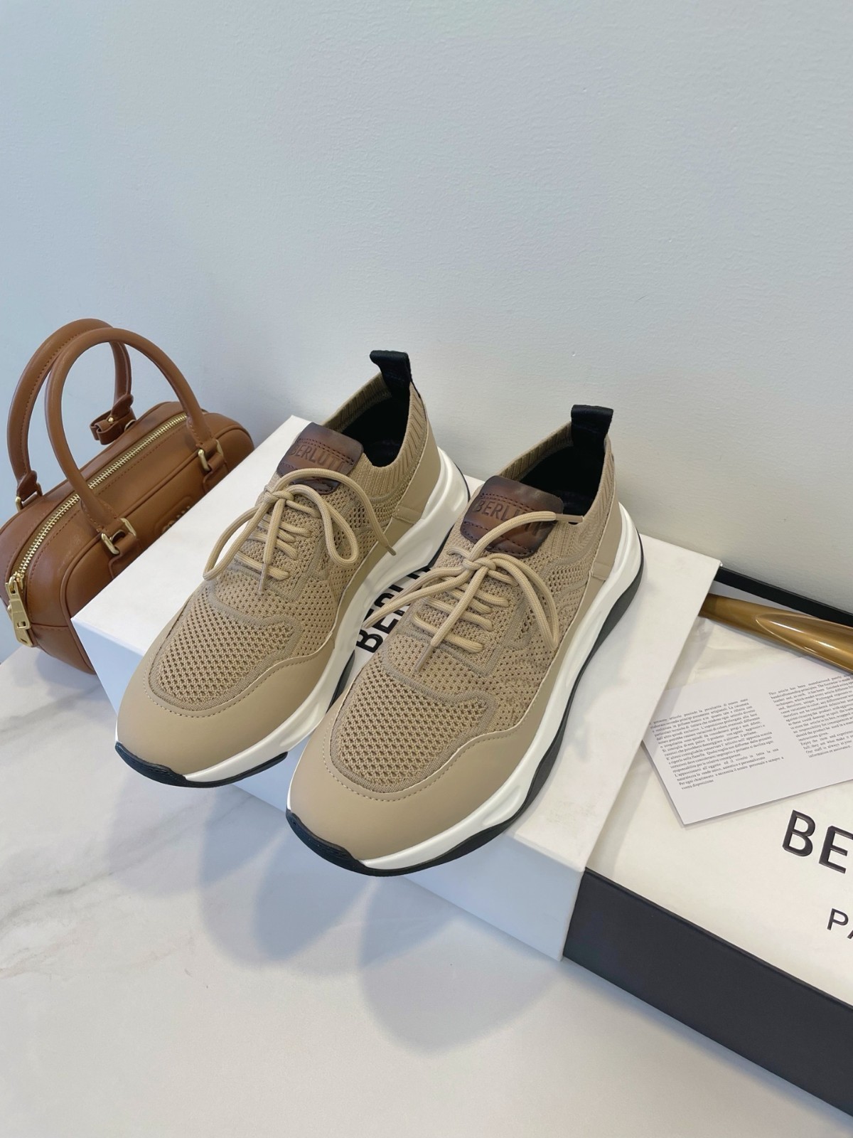 Berluti's new Shadow casual athletic shoes for men, size 44.