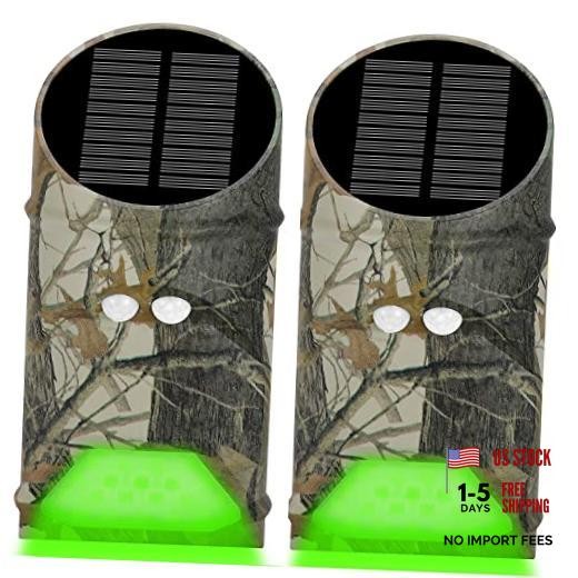 Solar Green Game Feeder Lights with Motion Activated for