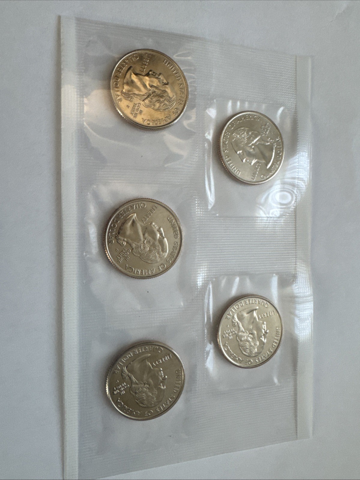 2002 P Uncirculated State Mint Cello 5 Piece Set