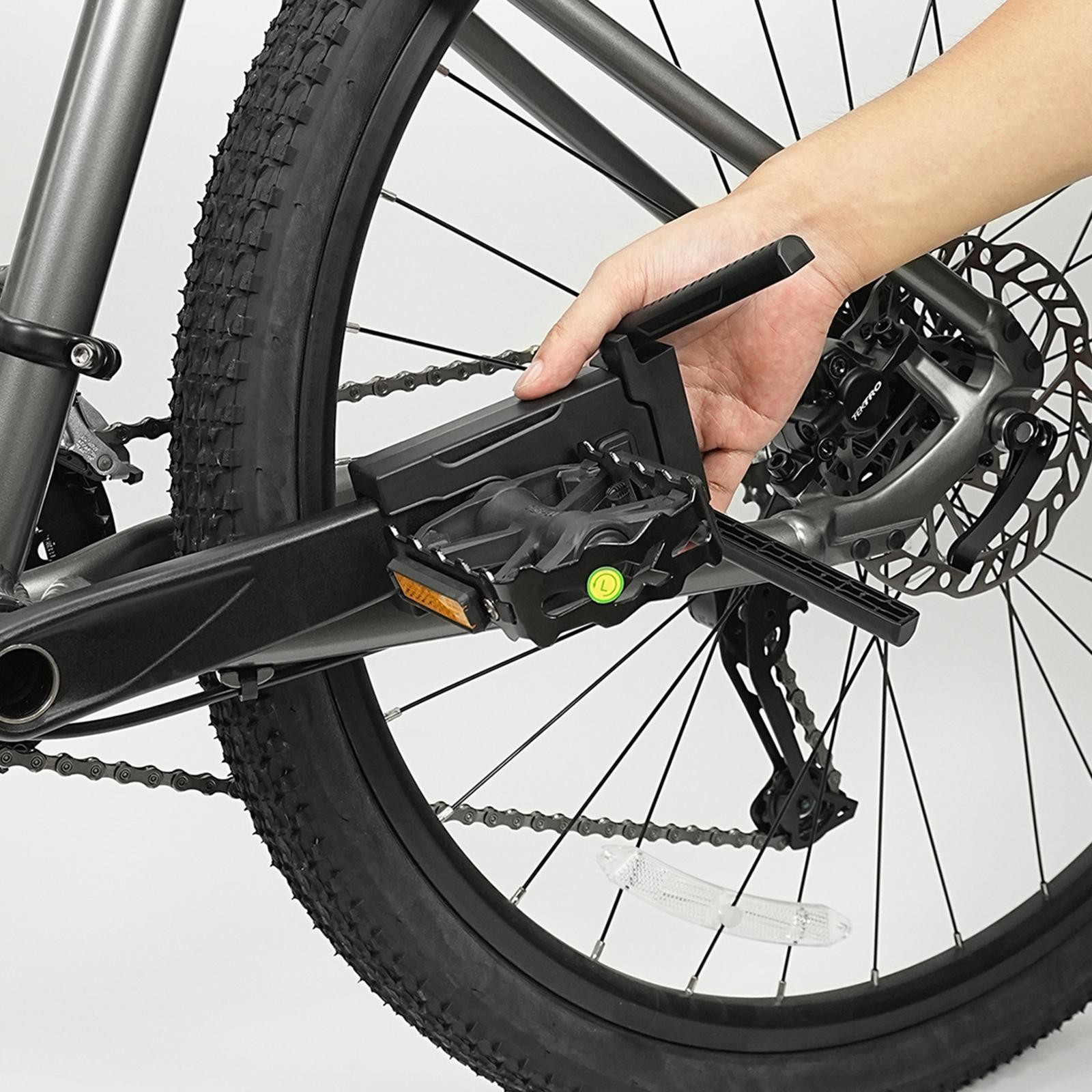 Bike Crank Kickstand Durability Adjustable Bracket Portable Accessory