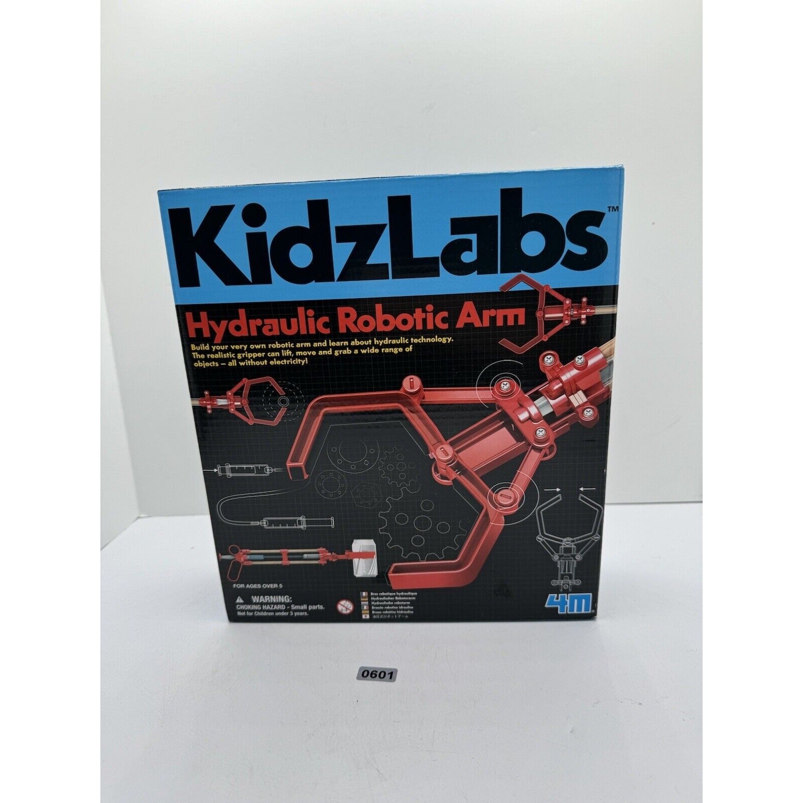 KidzLabs Hydraulic Robotic Arm 4M Technology New Open Box Science Fair