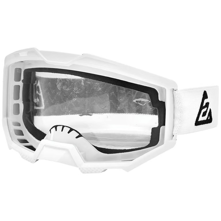 Apex 1 Goggles with Anti-Fog and Anti-Scratch Lens, White/Black, Youth OSFM
