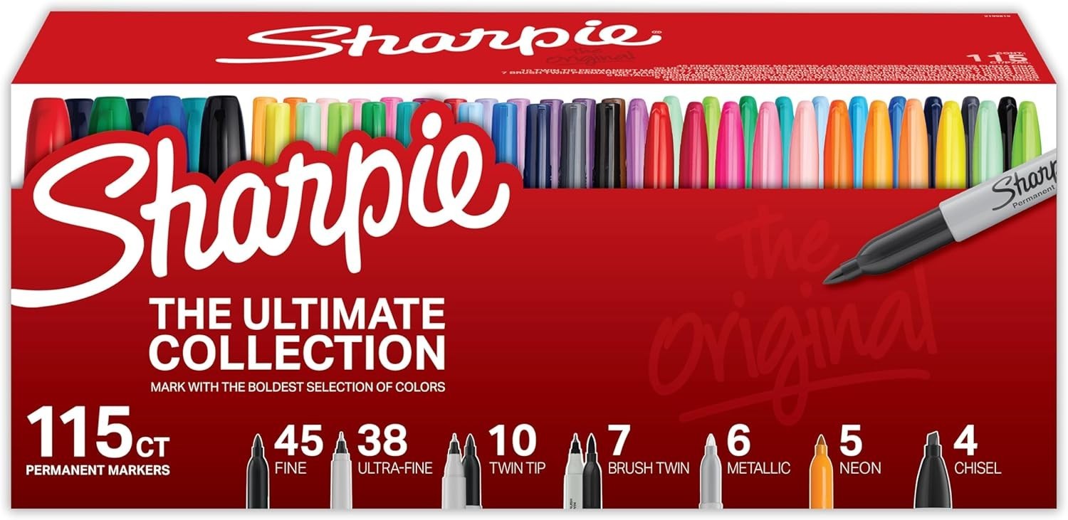 Sharpie Ultimate Collector's Edition 115 Count Permanent Markers Set