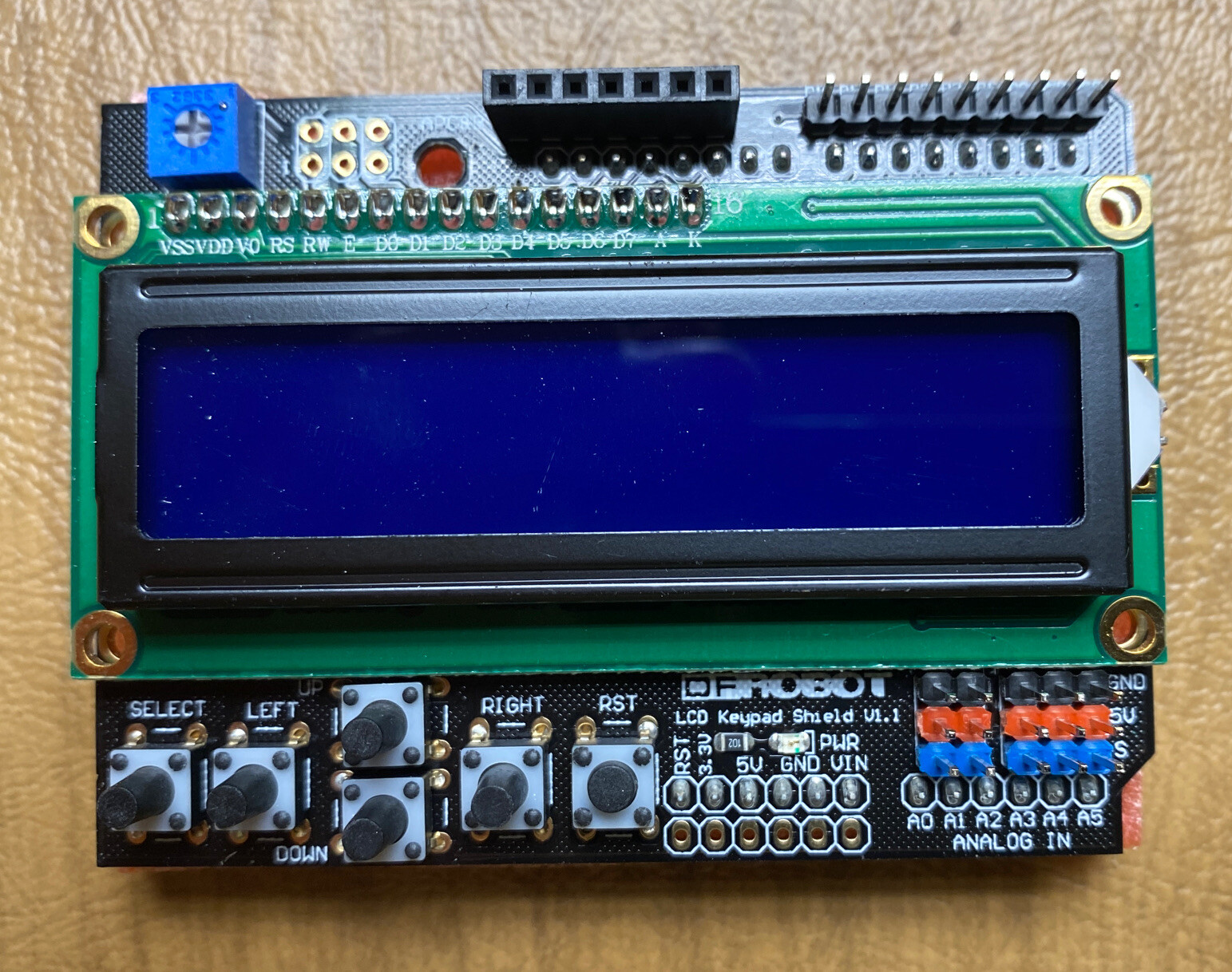 DFROBOT 1602 LCD Keypad Shield For Arduino DFR0009 NIB