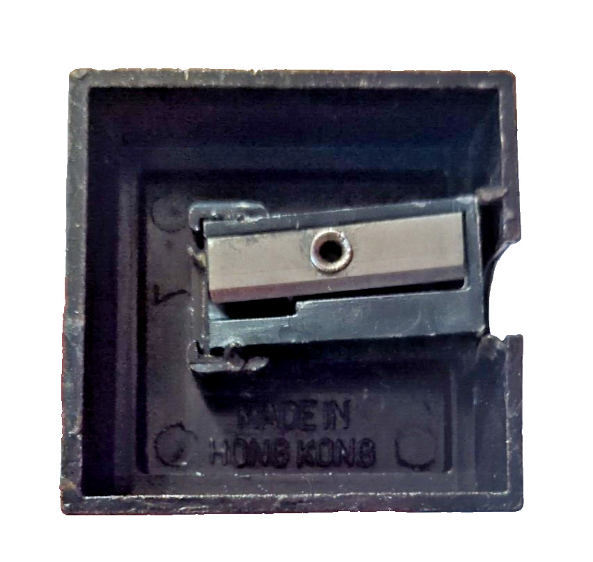 Vintage Cello Pencil Sharpener Die Cast Metal