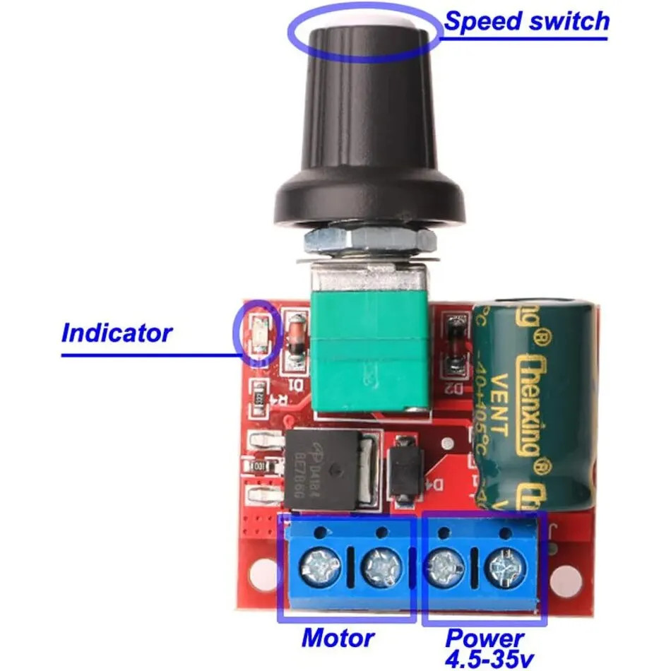 Controller Speed Motor 3pcs Mini Dc Pwm 5v-35v 5a Adjustable Switch Module 6v
