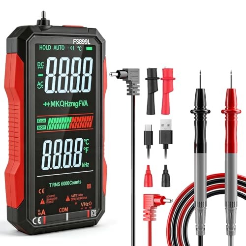 USB Rechargeable Digital Multimeter Smart Automatico True Rms Professional USB