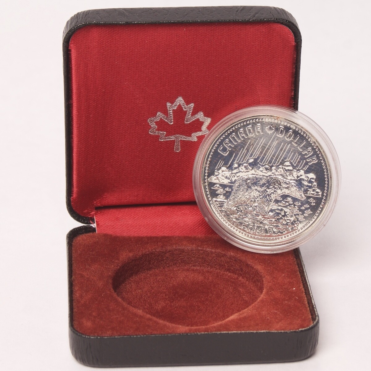 1980 Royal Canadian Mint Arctic Territories Polar Bear Silver Proof