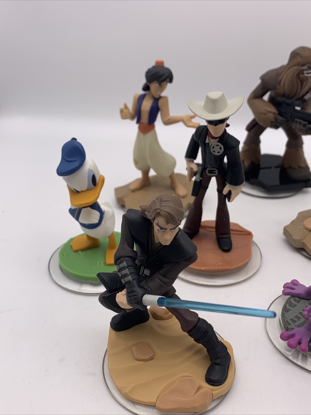 Disney Infinity Mixed lot of 8 Figures Game Pieces Character Figure Toy