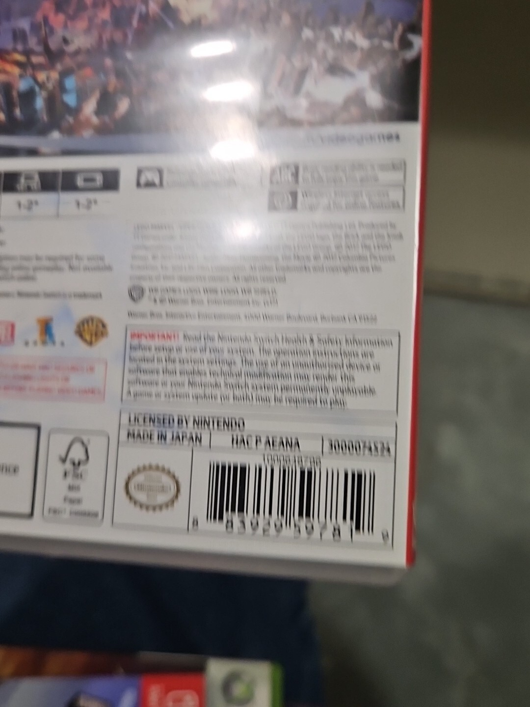 Replacement Case ONLY for LEGO MARVEL SUPER HEROES 2 - Switch Box