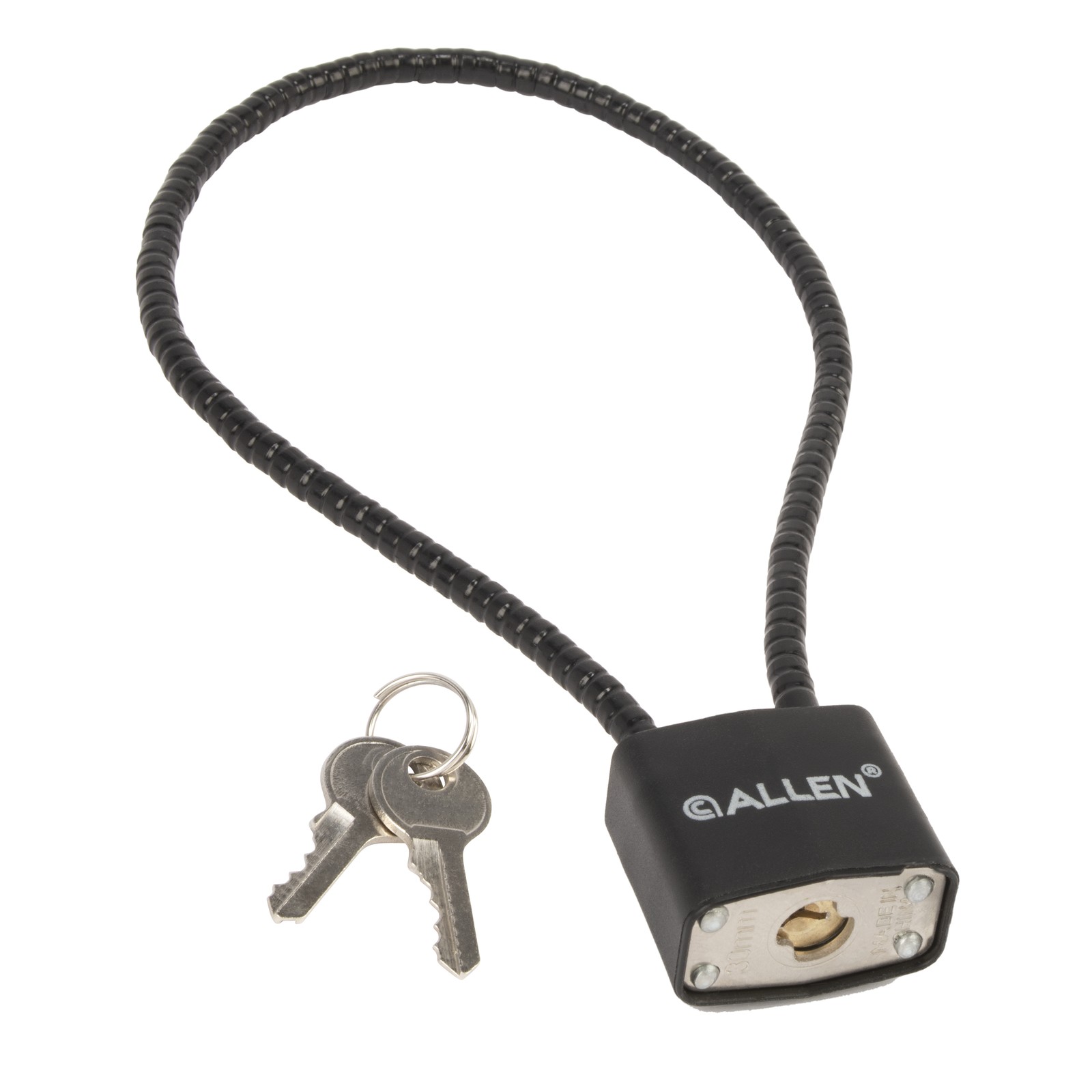 15" Cable Lock, 2-Pack, Black