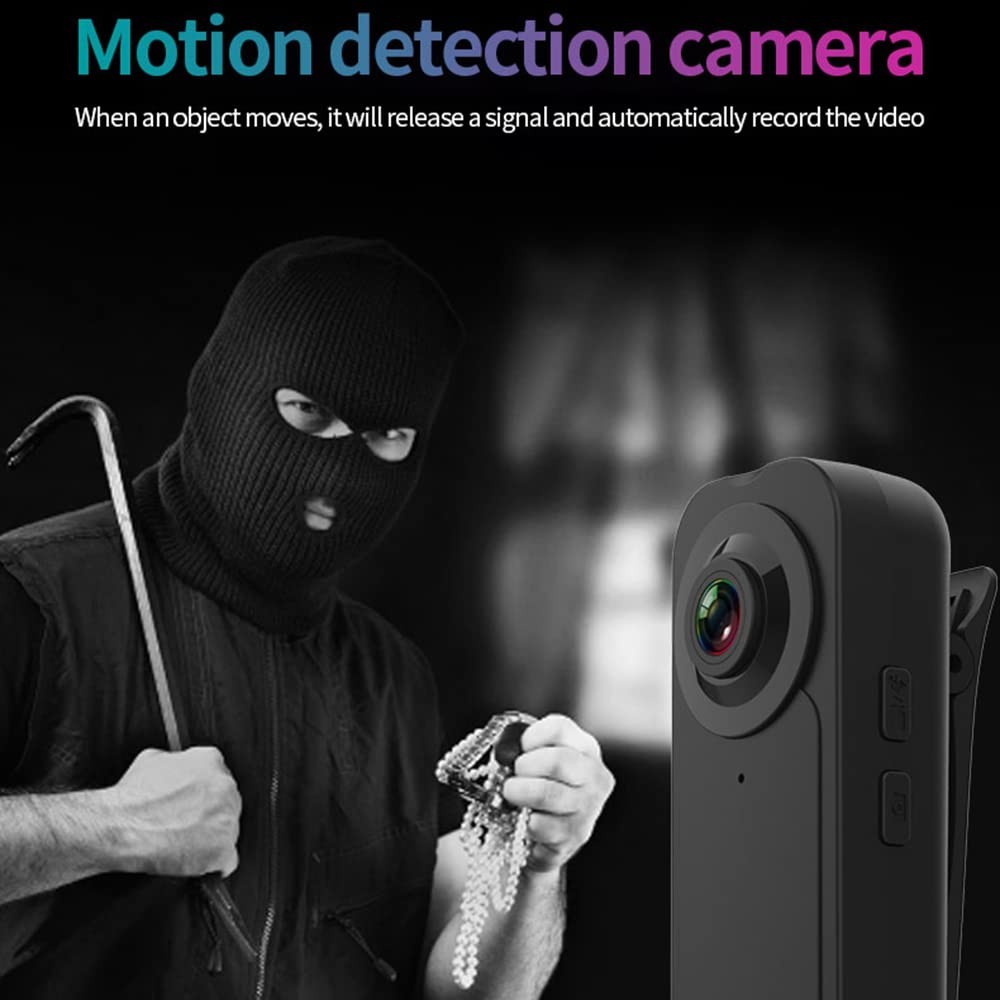 Docooler 1080P Mini Body Camera with Audio Clip-on Video Recorder Wide Angle ...