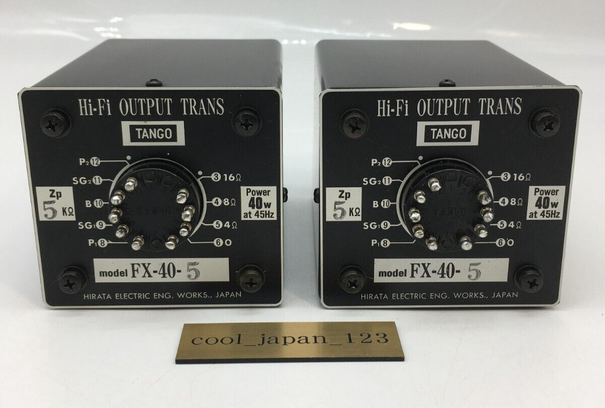 TANGO FX-40-5 Pair Output Transformers for Vacuum Tube Amplifiers WalkingTested
