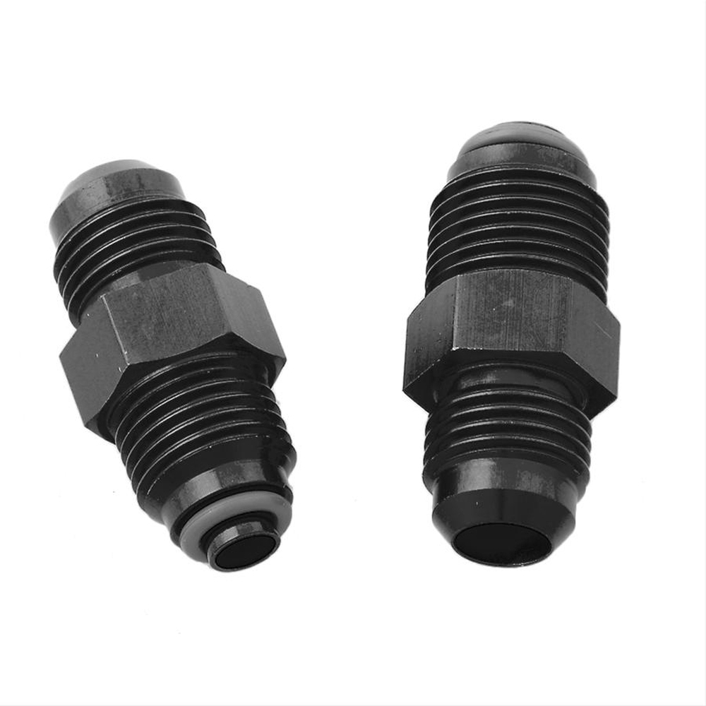 TPI Swap Tuned Port Camaro Trans Am Fuel Rail Adapter Fittings 6 AN BLACK