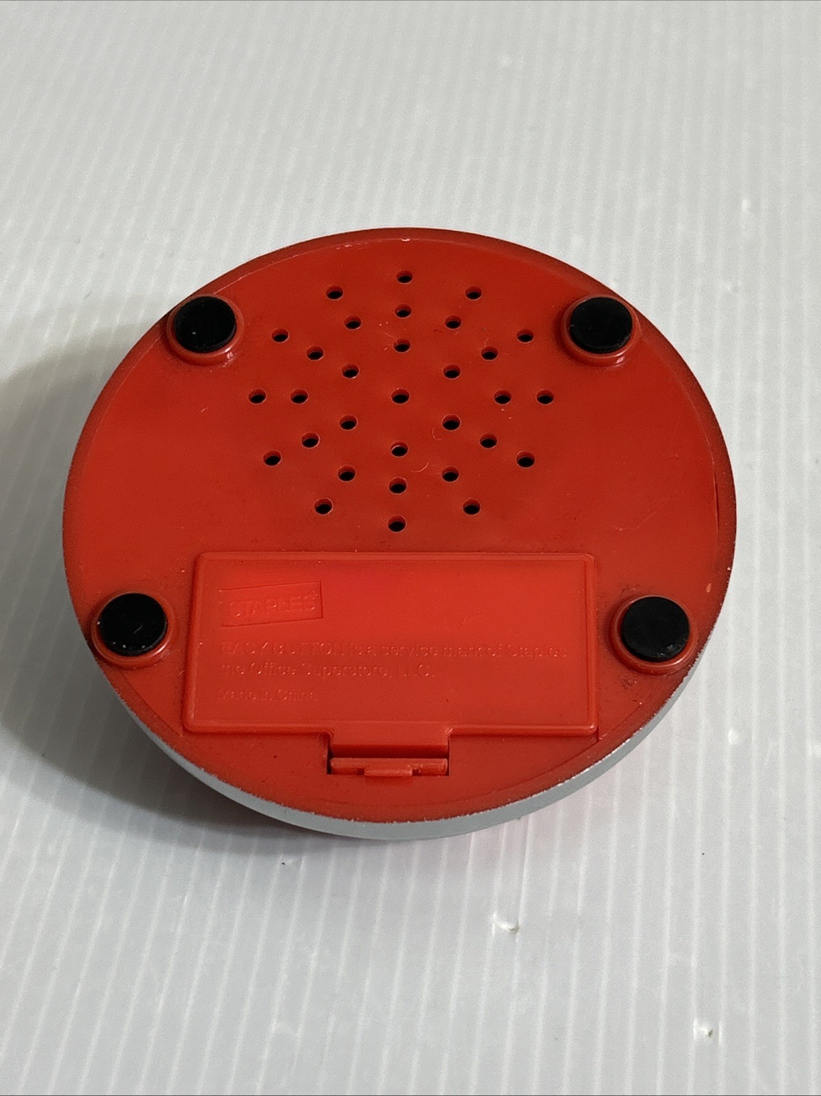 Vintage Staples "That Was Easy" Red Button