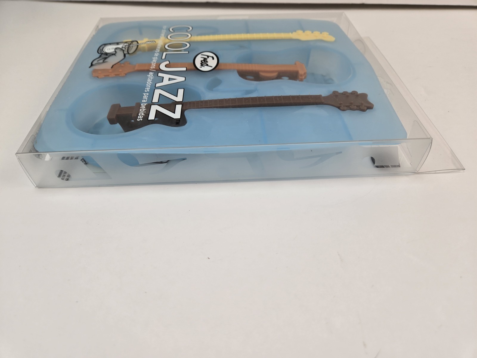 NIB Cool Jazz Ice Stirrers 3 Guitar Freeze Stir Chill Silicone by Fred Music