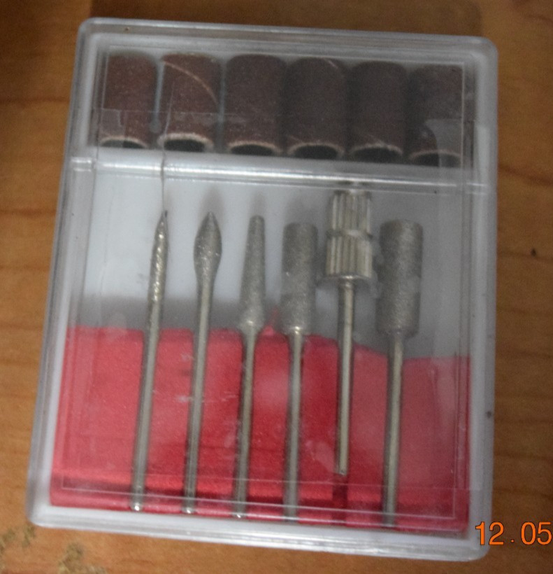 12 pc Diamond Bit Sander Set For Dremel 3/16" Shaft Beads Craft Hobby Models