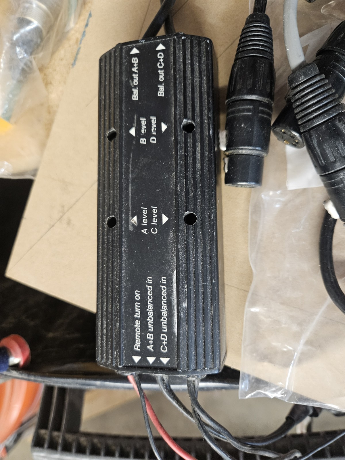 Adcom Car Audio Processors And Packages Of Balanced Cables Untested