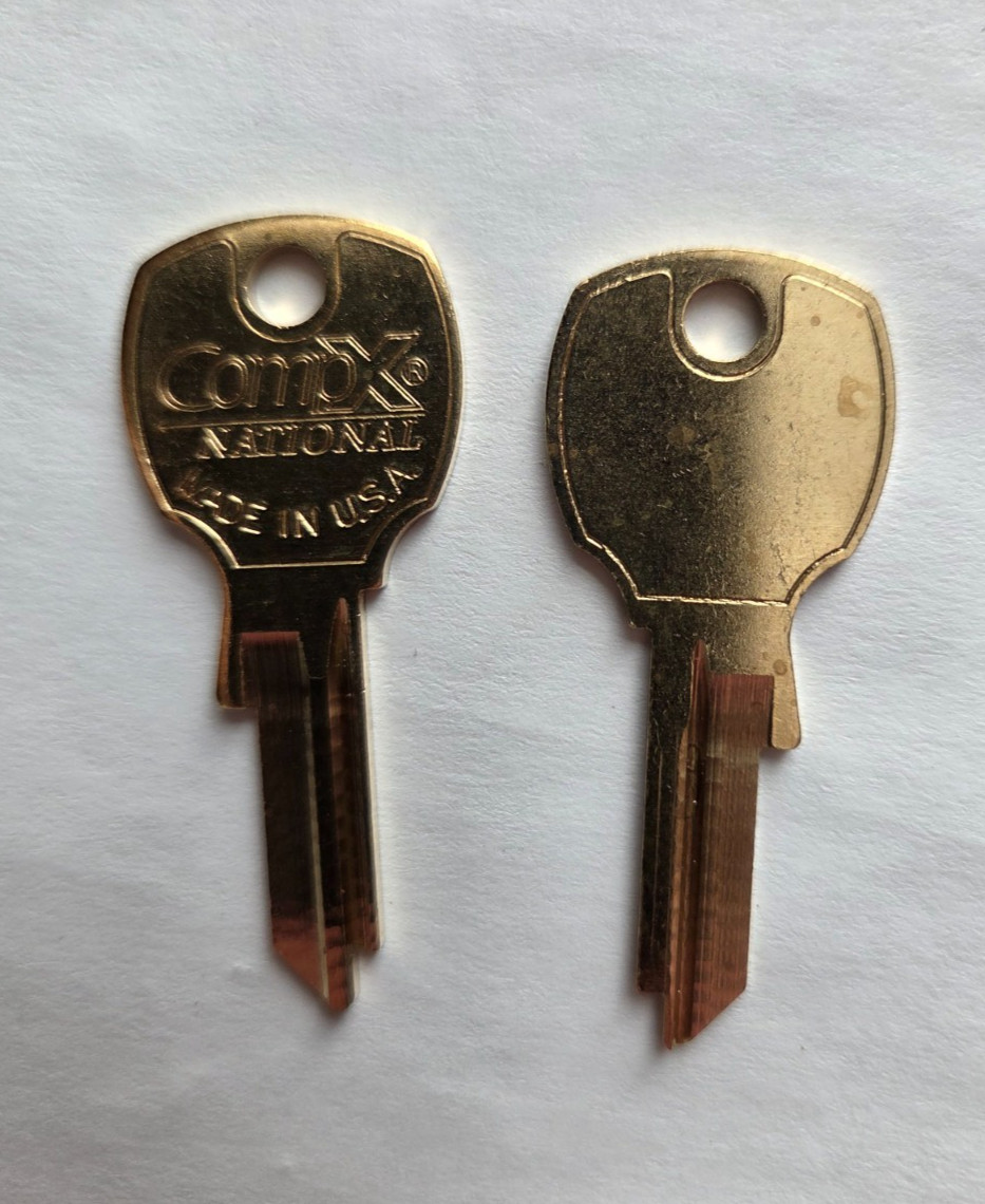 2x National CompX Mail Box  Key Blank D4301