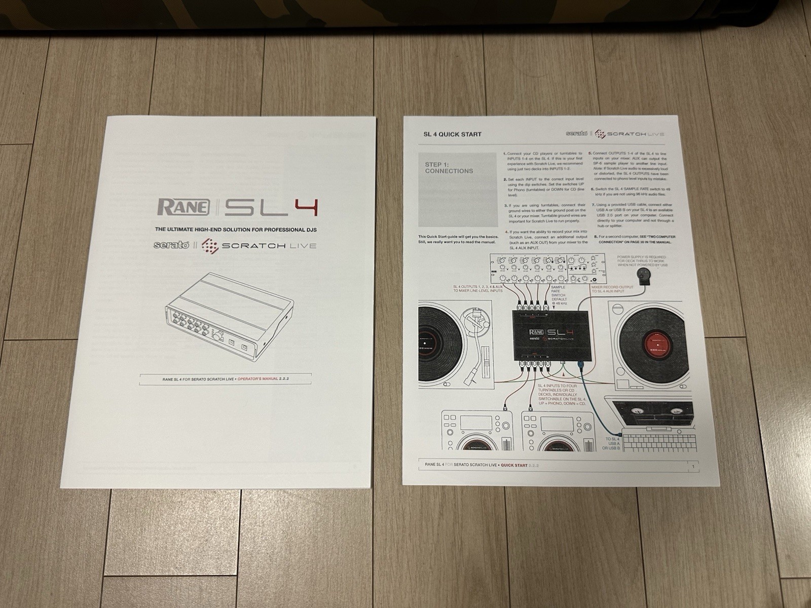 RANE SL4 SERATO DJ Mixer Audio interface / 4 Inputs / 2 USB Ports