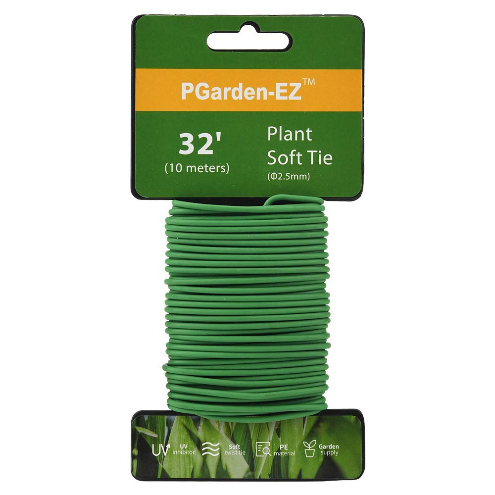 32.8ft Soft Twist Green TPR Garden Plant Support Ties Supply Plant Ties for Sale