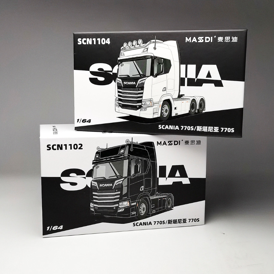 Masdi 1/64 Scale SCANIA 770S Truck tractor Diecast Alloy Model Car 2 Colors Gift