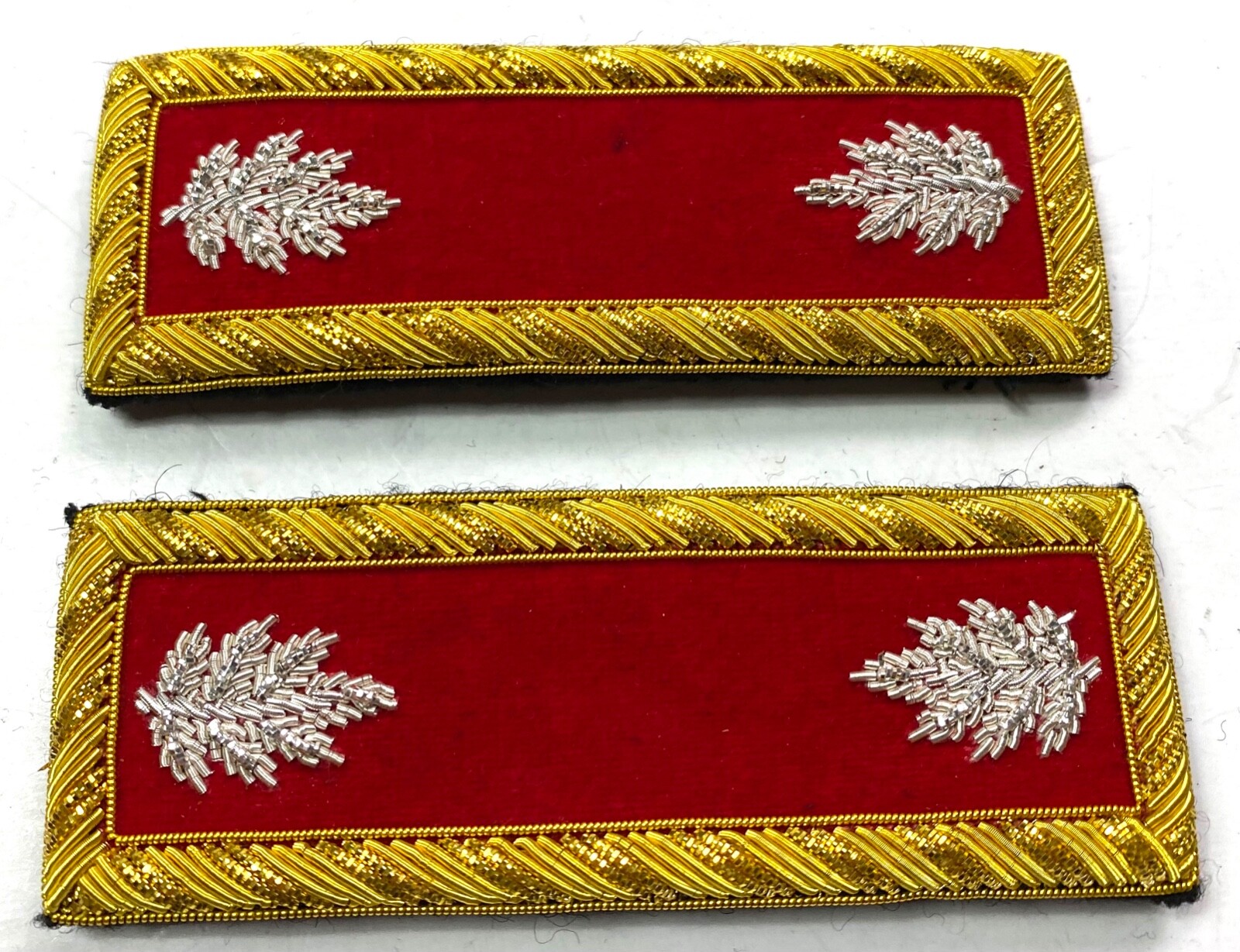 INDIAN WARS US ARMY M1872 ARTILLERY LT. COLONEL TUNIC SHOULDER BOARDS W/CILPS