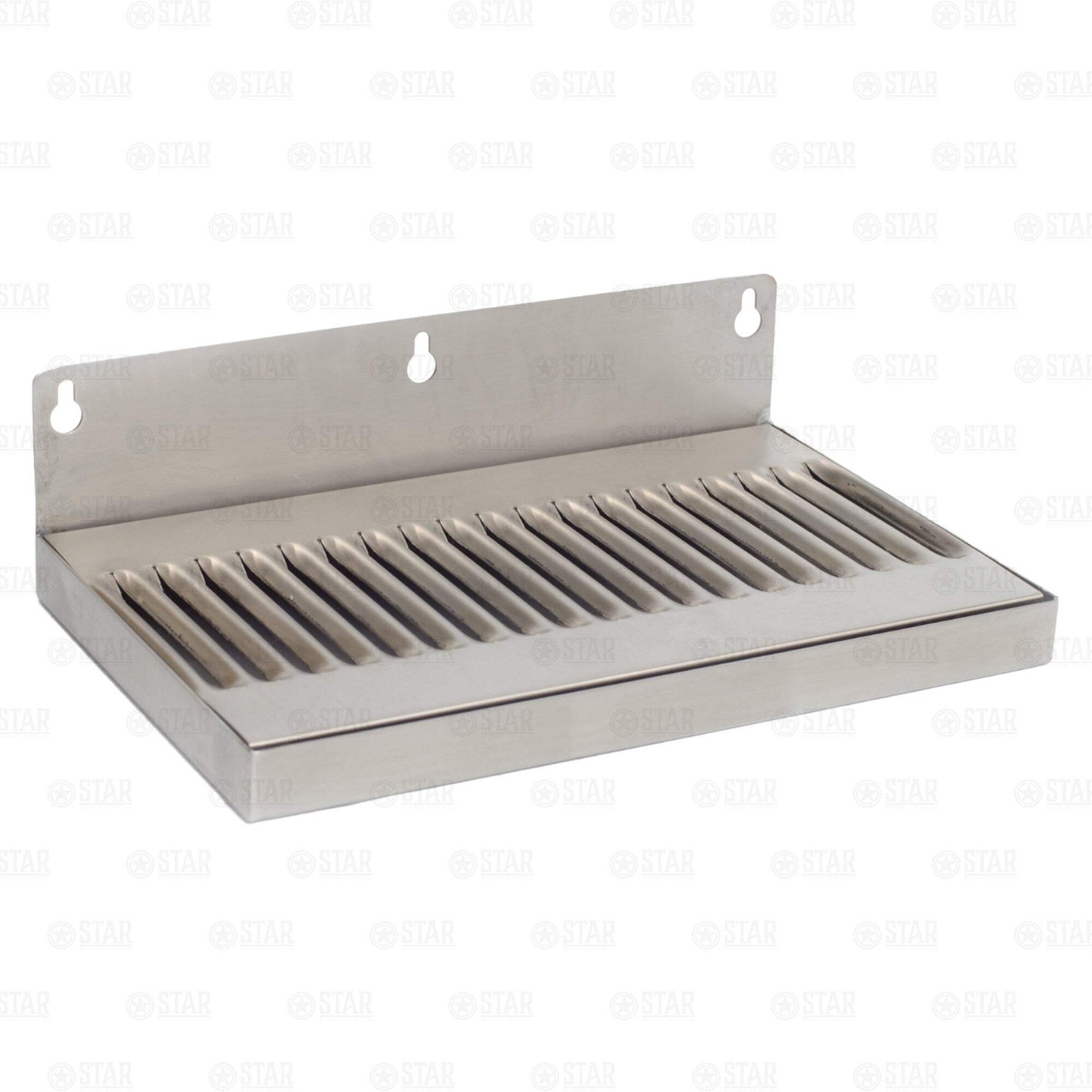 12" Stainless Steel Hanging Drip Tray For Kegerator or Keezer Removable Grate