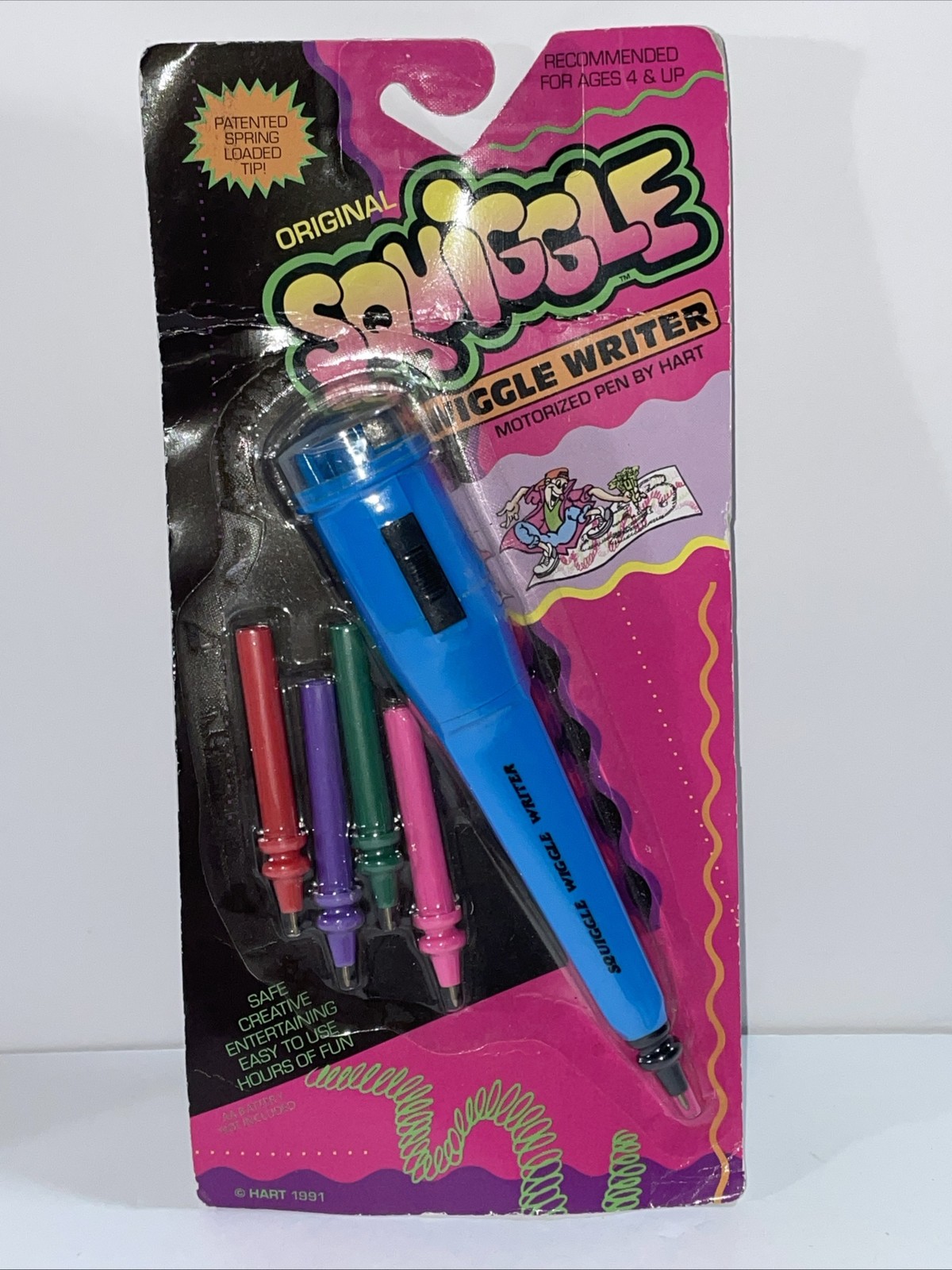 K16 Hart 1991 Squiggle Wiggle Writer, Sensory Vibrating Pen Multicolor Original