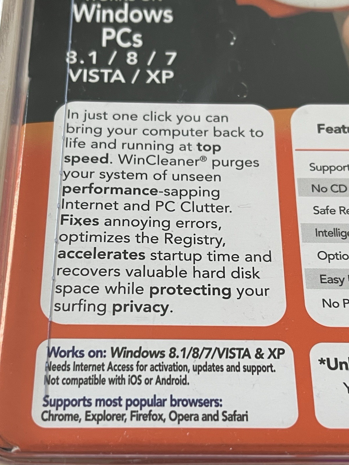 Win Cleaner One Click Professional USB Computer Clean Repair for PC Laptop