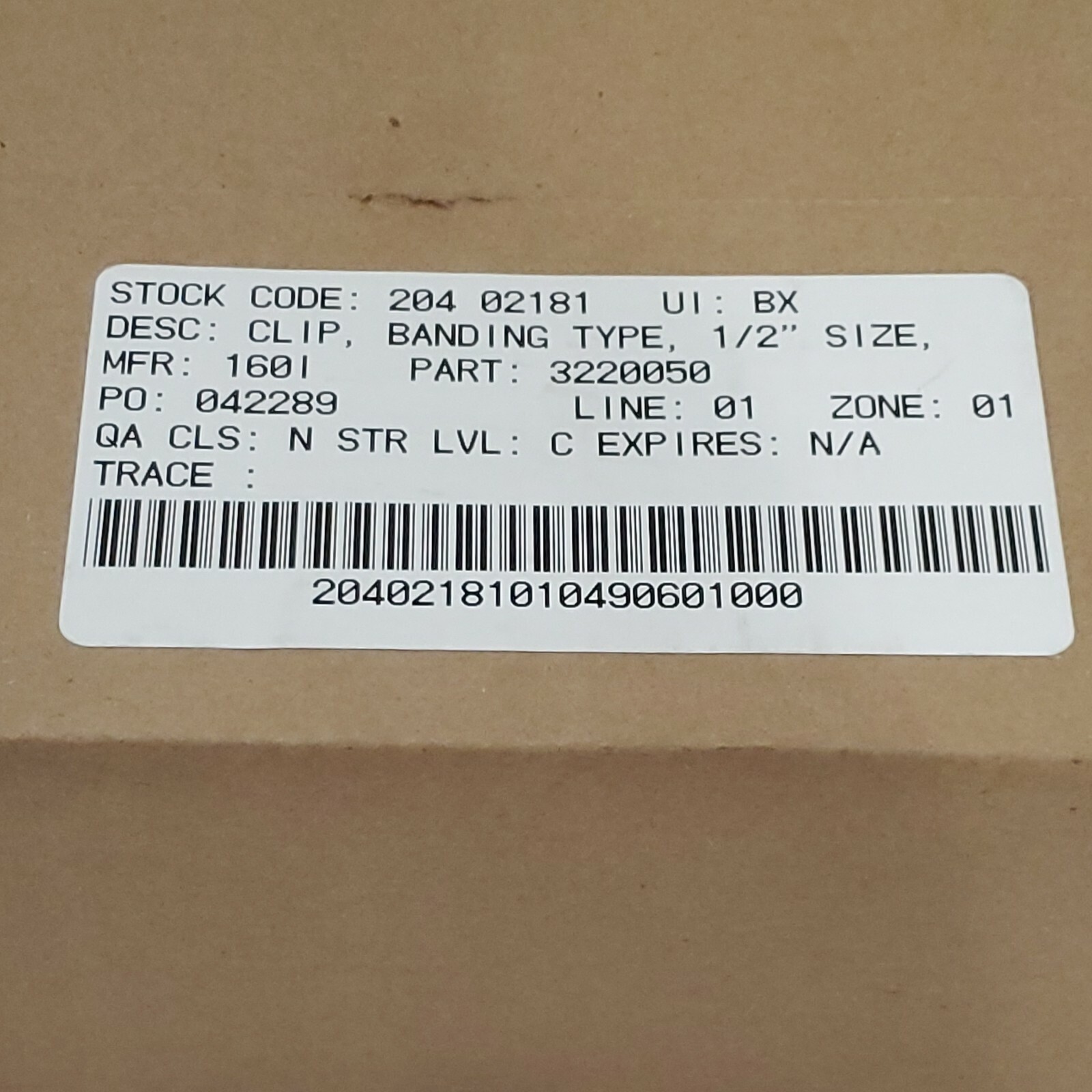 *NEW* BOX OF 1000(?) Gerrard Strapbinder 1/2" Aluminum Wing Seals WA12AL