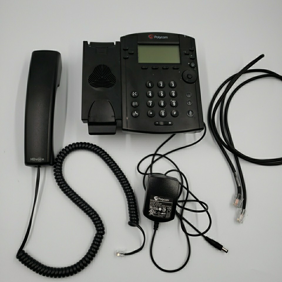 Polycom VVX 311 Display Business Office IP Phone 2201-48350-001 with AC Adapter