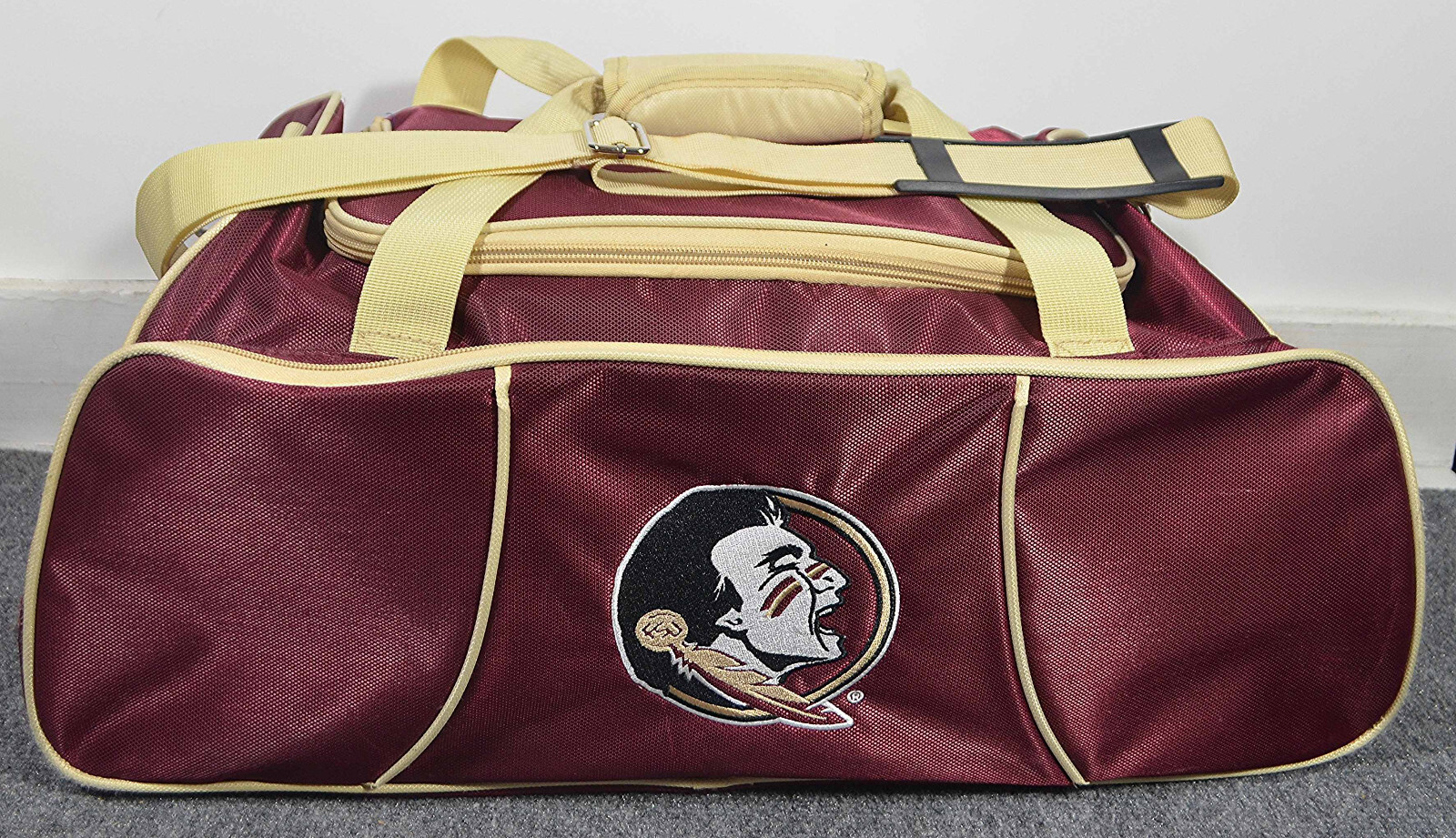 Large Seminole Athletic bag logo brand with handles & shoulder strap 22" long!
