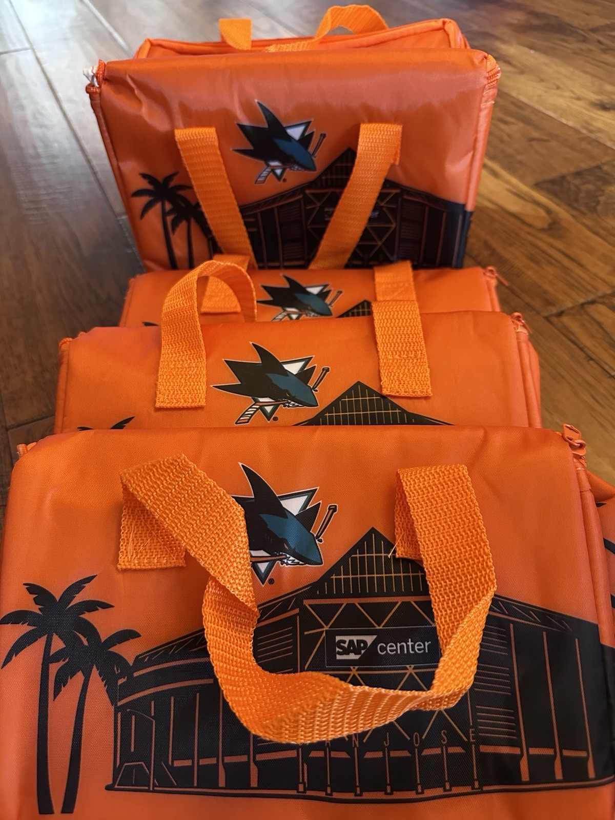 San Jose Sharks 2026 Cooler Insulated Lunch Bag 4/11/26 SGA 🦈 Orange