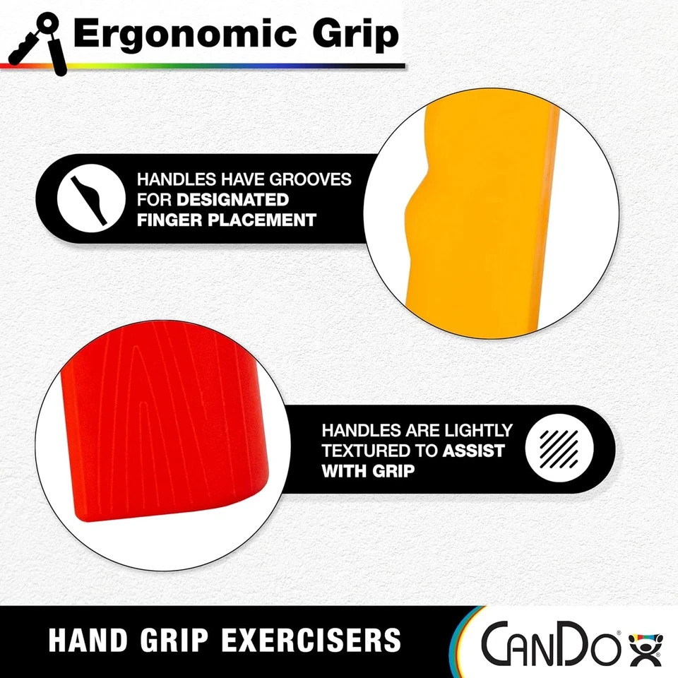 Red Hand Grip Exerciser Strength Training for Hands and Forearms
