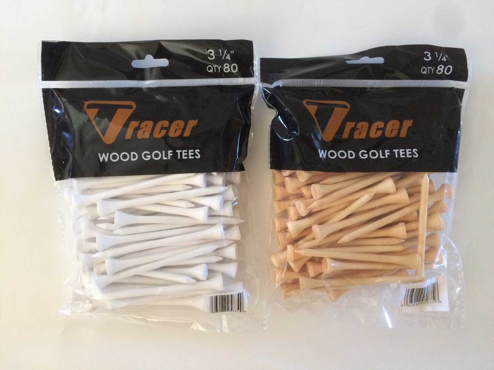 Tracer Teez - 3 1/4" Wooden Golf Tees - 80 Pack