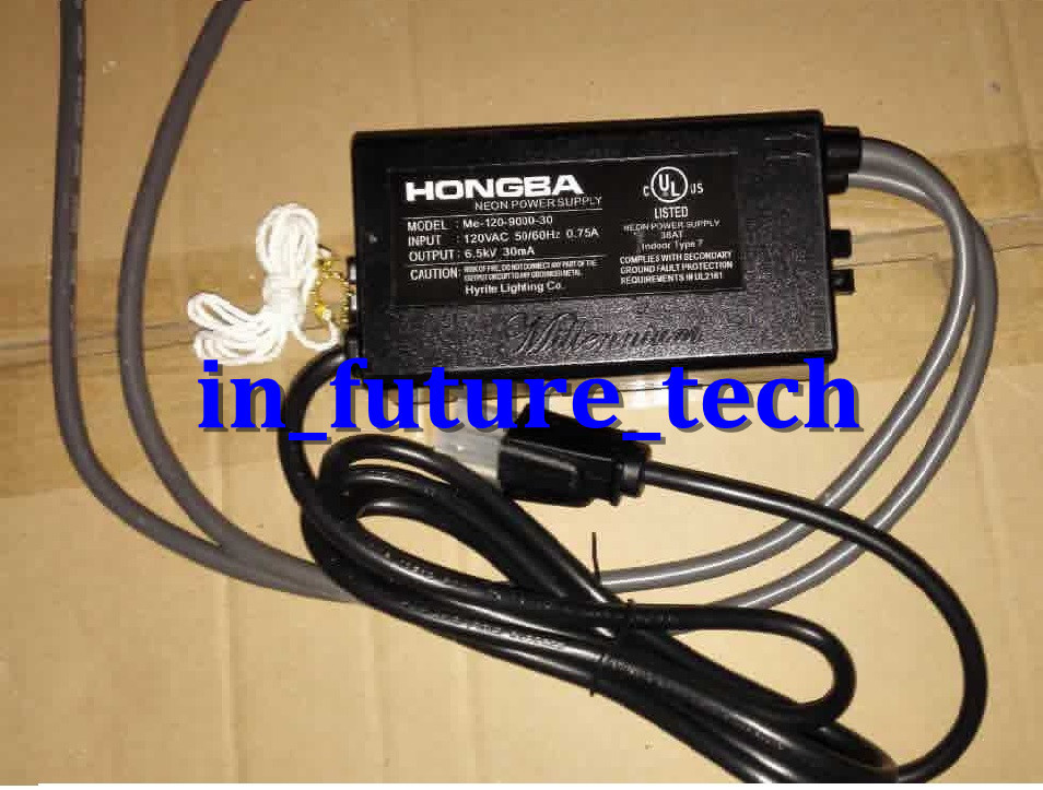 UL Listed 6.5KV ME-120-9000-30 Neon Sign Transformer Power Supply Pull Chain