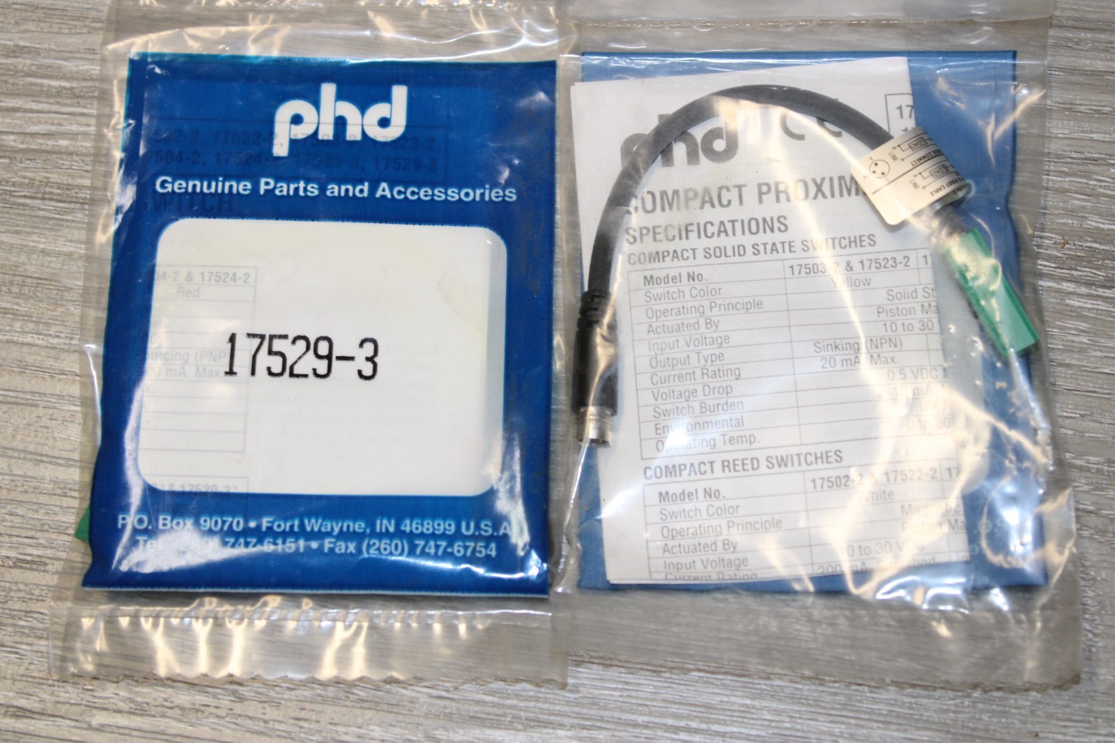 PHD 17529-3 Compact Proximity Switch
