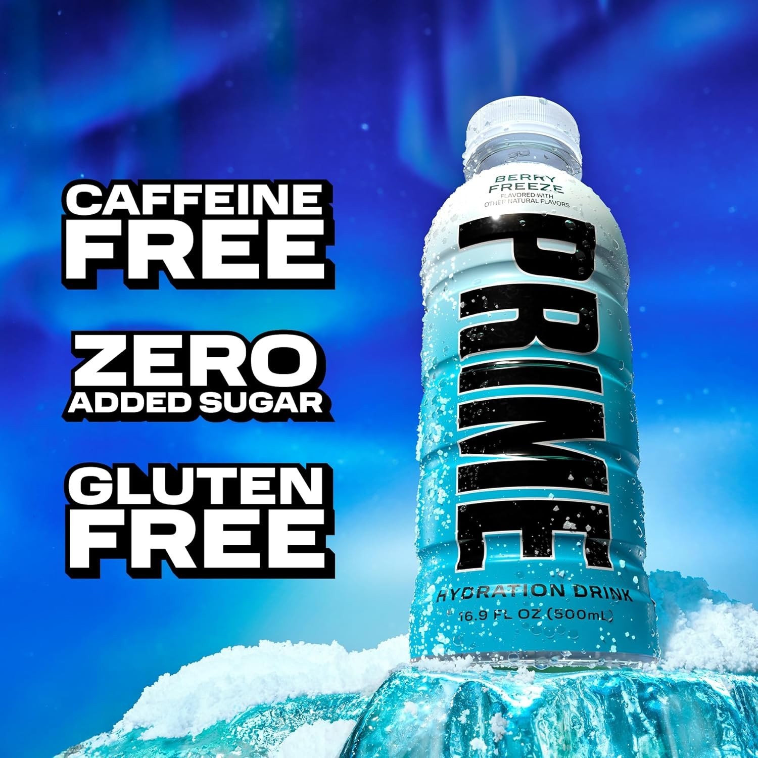 PRIME Hydration BERRY FREEZE 16.9 Fl Oz, 12 Pack