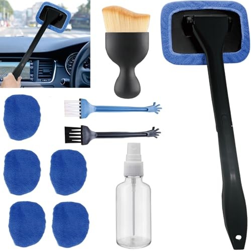 10pcs Car Windshield Cleaning Tool, Windshield Cleaner with 5 Bule（10pcs）