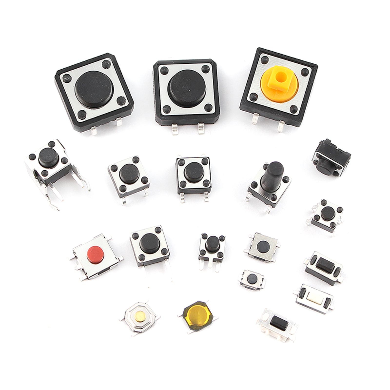 250pcs 25-Type Micro Switch Push Tact Button ON/OFF Touch Button Switch ccuu