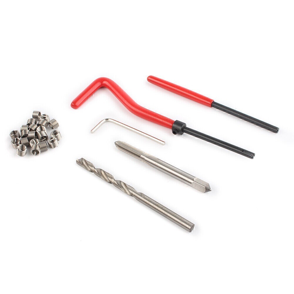 25x Metric Thread Re2x Insert Kit M7x1.0 mm Helicoil Car Pro Coil Tool
