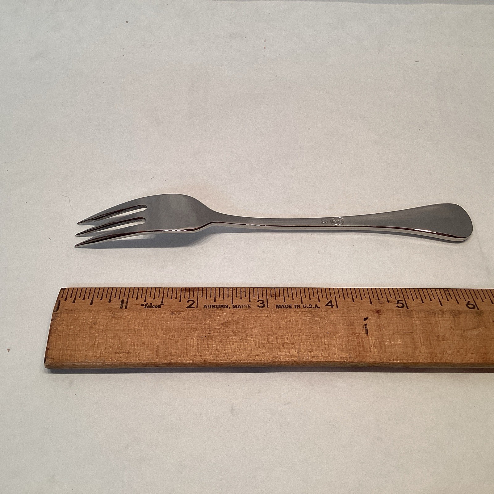 12 Seafood Cocktail Olive Forks Edward Don & Co Stainless Flatware NEW