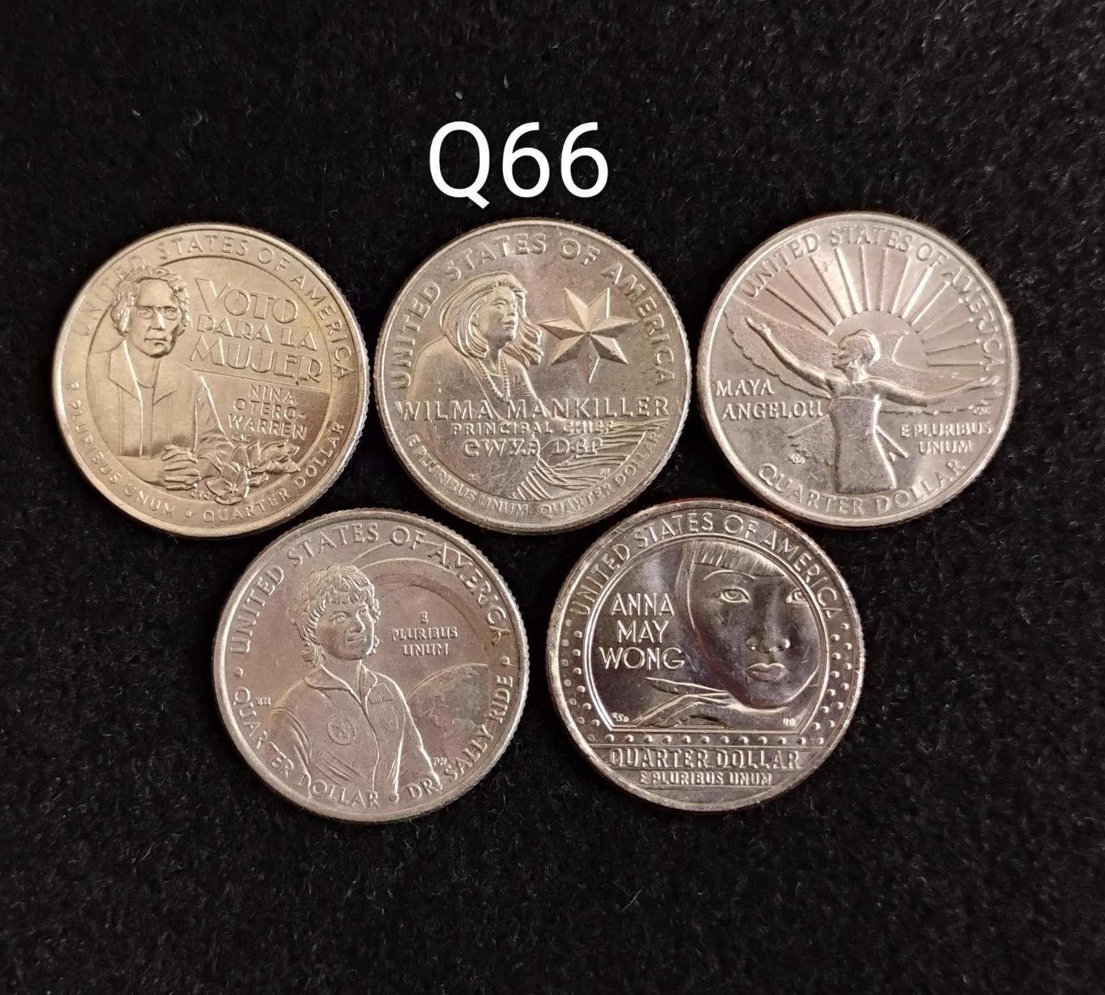 US Quarters Full Set of 5 2022-P American Women, Nice, Actual coins [AL-Q66]