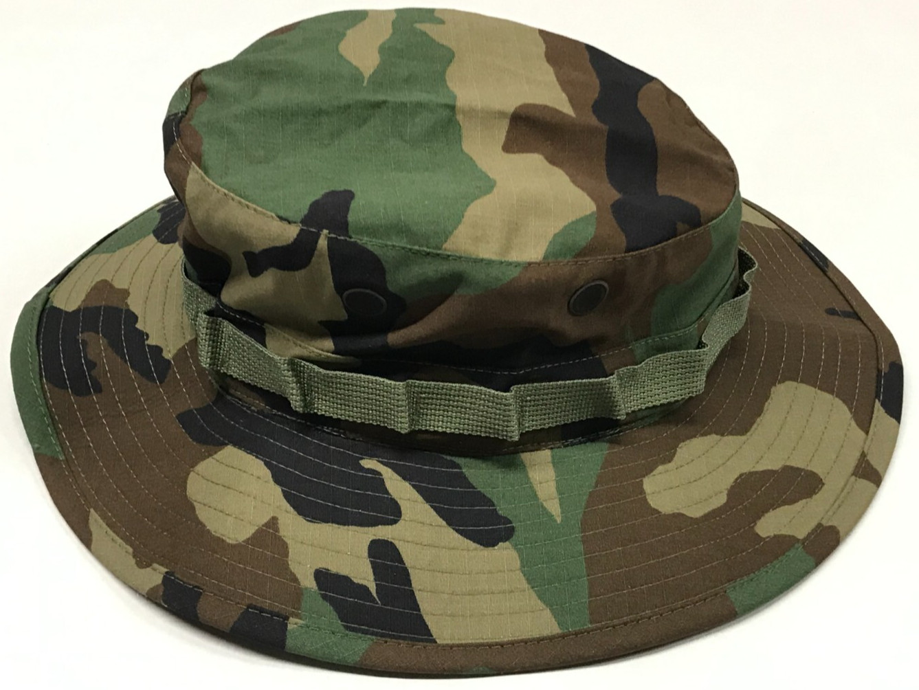 Woodland Sun Hat Boonie 3" Brim NyCo Ripstop MILSPEC Size 7 - 7 3/4 Made in USA